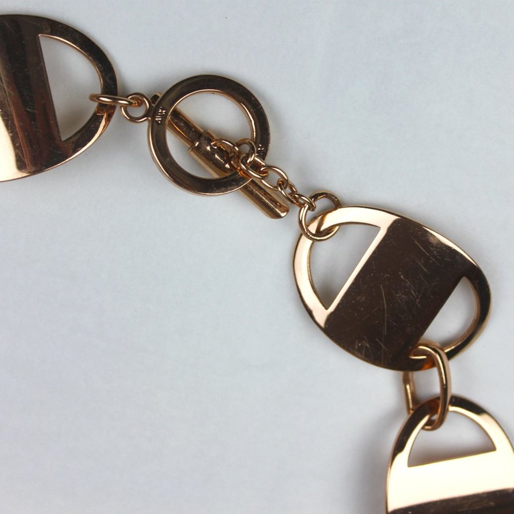A/W Rose Gold Metal Round Linked Belt - Picture 5 of 8